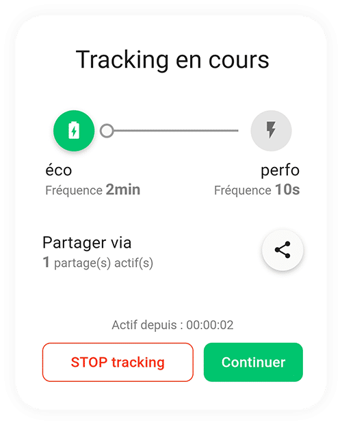 Tracking en cours