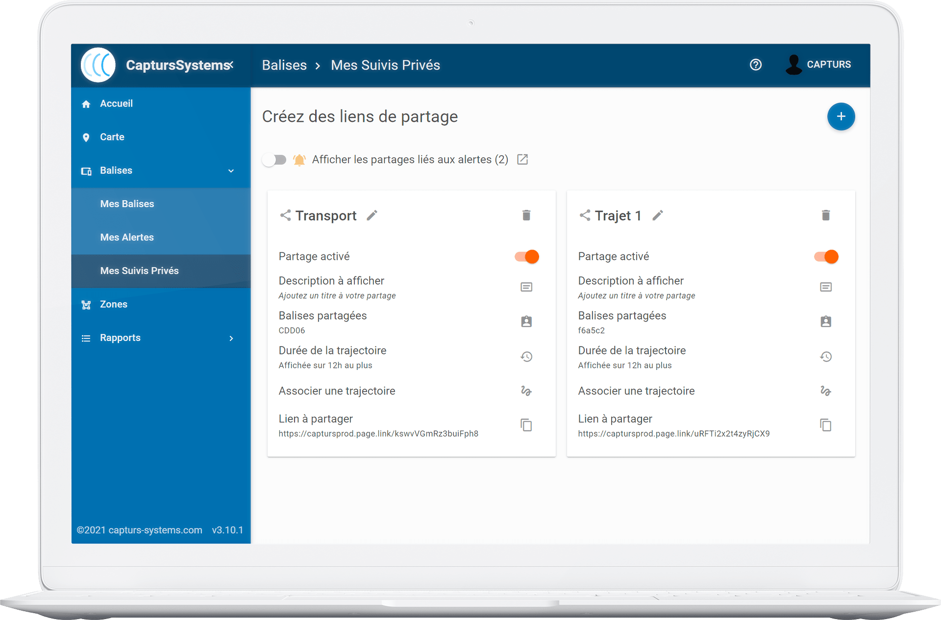 Partagez vos trajectoires