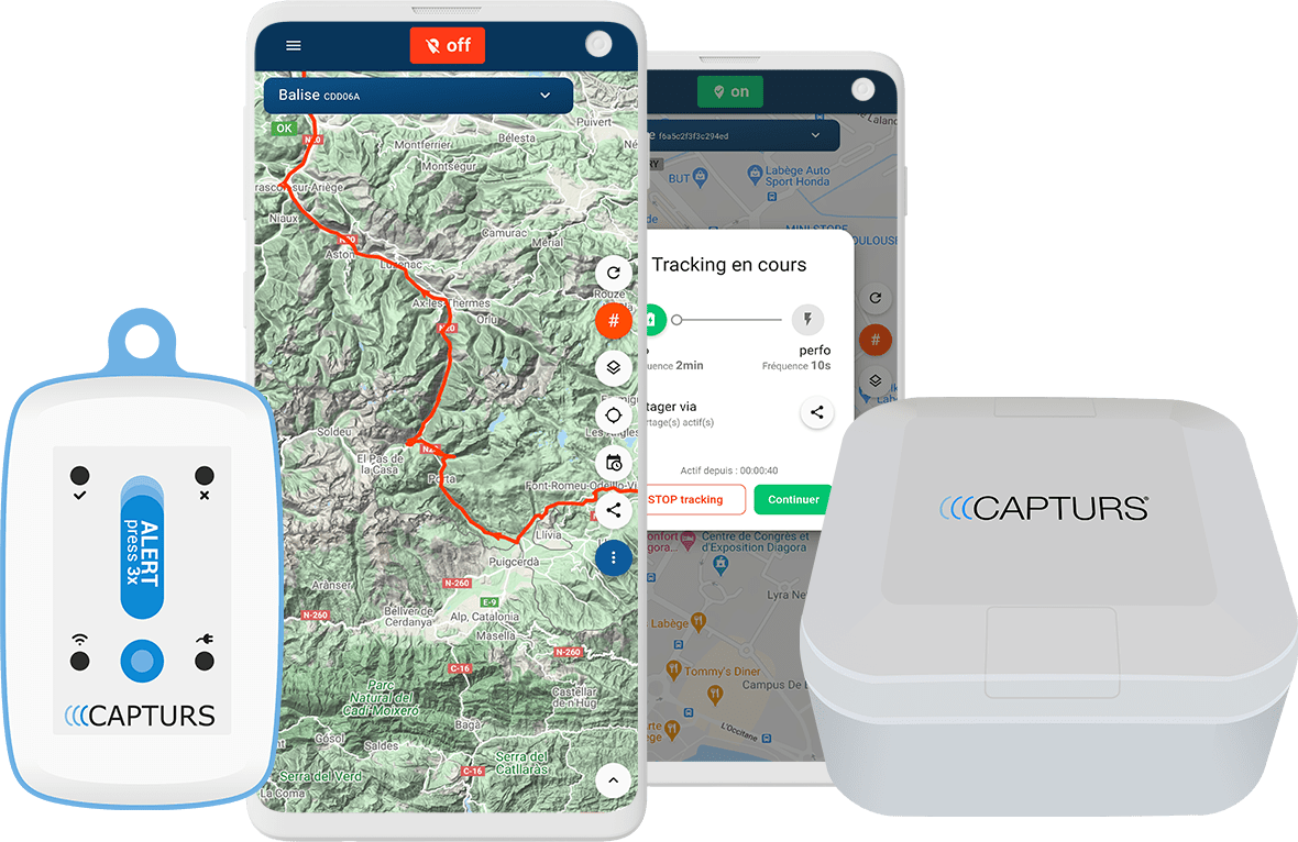 Traceurs GPS Capturs de suivi GPS en temps réel