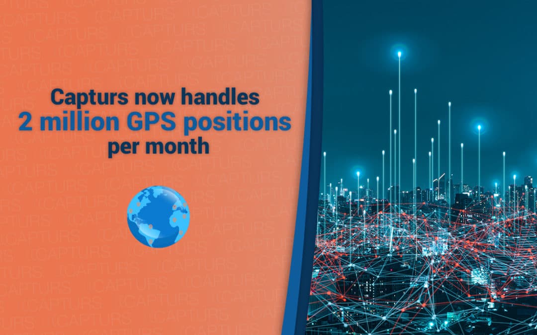 Capturs now handles 2 million GPS positions per month