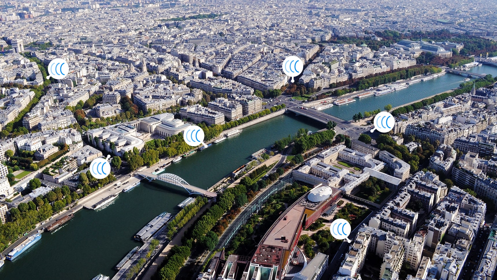 Traceurs GPS Capturs dans la ville de Paris