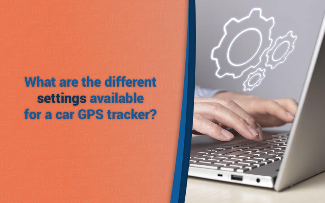 What are the different settings available for a car GPS tracker?