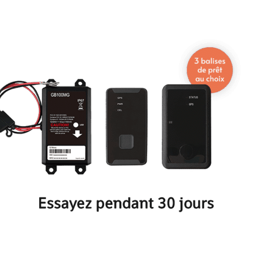 Essayez pendant 30 jours les traceurs GPS Capturs